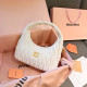White Casual Daily Letters Patchwork Ruched Zipper Bags