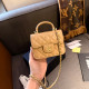 Yellow Casual Daily Letters Patchwork Chains Bags