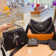 Black Casual Daily Solid Color Metal Accessories Trim Chains Zipper Bags