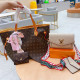 Apricot Street Daily Letters Patchwork Contrast Embossed Bags
