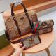 Khaki Casual Letters Embroidered Patchwork Zipper Contrast Bags