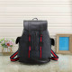 Grey Red Daily Letters Patchwork Contrast Bags