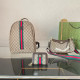 Khaki Casual Stripe Letters Patchwork Chains Zipper Bags