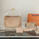 Apricot Casual Street Letters Patchwork Zipper Embossed Bags