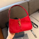Red Casual Street Letters Patchwork Metal Accessories Trim Adjustable Bags