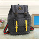 Black Yellow Daily Letters Patchwork Bags