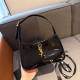 Black Casual Street Letters Patchwork Metal Accessories Trim Adjustable Bags