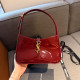 Burgundy Casual Street Letters Patchwork Metal Accessories Trim Adjustable Bags