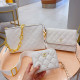 White Casual Daily Solid Color Metal Accessories Trim Zipper Embossed Bags
