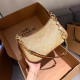 Apricot Casual Street Letters Patchwork Metal Accessories Trim Zipper Bags