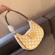 White Brown Casual Street Letters Patchwork Metal Accessories Trim Zipper Contrast Bags