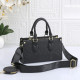 Black Daily Letters Zipper Bags