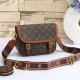 Red-brown Daily Letters Patchwork Bags
