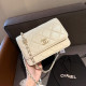 White Casual Street Letters Metal Accessories Trim Texture Bags