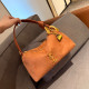 Orange Casual Street Letters Metal Accessories Trim Zipper Bags