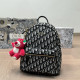 Black White Casual Street Letters Embroidered Zipper Contrast Bags(Send pendant)