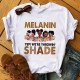 Brown Fashion Casual Print Basic O Neck T-Shirts