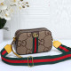 Brown Daily Letters Zipper Contrast Bags