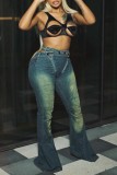 Black Sexy Hot Solid Color Hollow Out Backless V Neck Tops