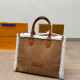 White Brown Casual Street Letters Patchwork Contrast Gross Bags