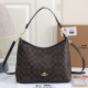 Dark Brown Daily Letters Zipper Bags