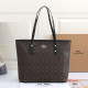 Dark Brown Daily Letters Zipper Bags