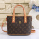 Brown Daily Letters Zipper Bags