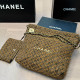 Yellow Brown Casual Daily Letters Draw String Metal Accessories Trim Weave Bags