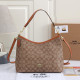 Red-brown Daily Letters Zipper Bags