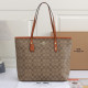 Light Brown Daily Letters Zipper Bags