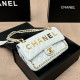 Grey Casual Street Letters Metal Accessories Trim Chains Texture Bags