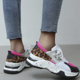 Black Casual Sportswear Patchwork Belted Contrast Round Comfortable Out Door Shoes
