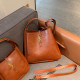 Orange Casual Daily Letters Patchwork Metal Accessories Trim Adjustable Bags