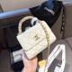 White Casual Daily Letters Patchwork Rhinestone Decor Texture Bags