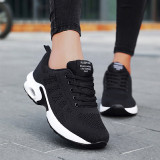 Rose Red Casual Sportswear Patchwork Frenulum Contrast Round Comfortable Sport Running Shoes