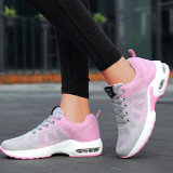 Rose Red Casual Sportswear Patchwork Frenulum Contrast Round Comfortable Sport Running Shoes