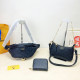 Black Casual Street Letters Patchwork Zipper Embossed Bags