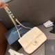 White Casual Street Letters Patchwork Metal Accessories Trim Texture Bags