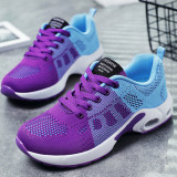 Rose Red Casual Sportswear Patchwork Frenulum Contrast Round Comfortable Sport Running Shoes