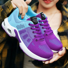 Purple Casual Sportswear Patchwork Frenulum Contrast Round Comfortable Sport Running Shoes