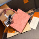 Pink Casual Daily Letters Patchwork Embossed Bags