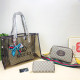 Khaki Casual Letters Patchwork Zipper Contrast Bags