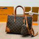 Orange Brown Casual Street Letters Patchwork Zipper Contrast Bags