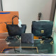 Black Casual Street Letters Patchwork Zipper Embossed Bags