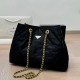 Black Casual Solid Color Metal Accessories Trim Chains Bags