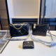 Black Casual Street Solid Color Metal Accessories Trim Chains Bags
