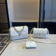 White Casual Daily Solid Color Metal Accessories Trim Chains Bags