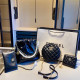 Black Casual Street Letters Draw String Metal Accessories Trim Bags