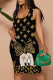 Cartoon Sexy Street Cartoon Print Letters Contrast U Neck Printed Dresses