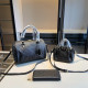Black Casual Street Letters Patchwork Zipper Embossed Bags
